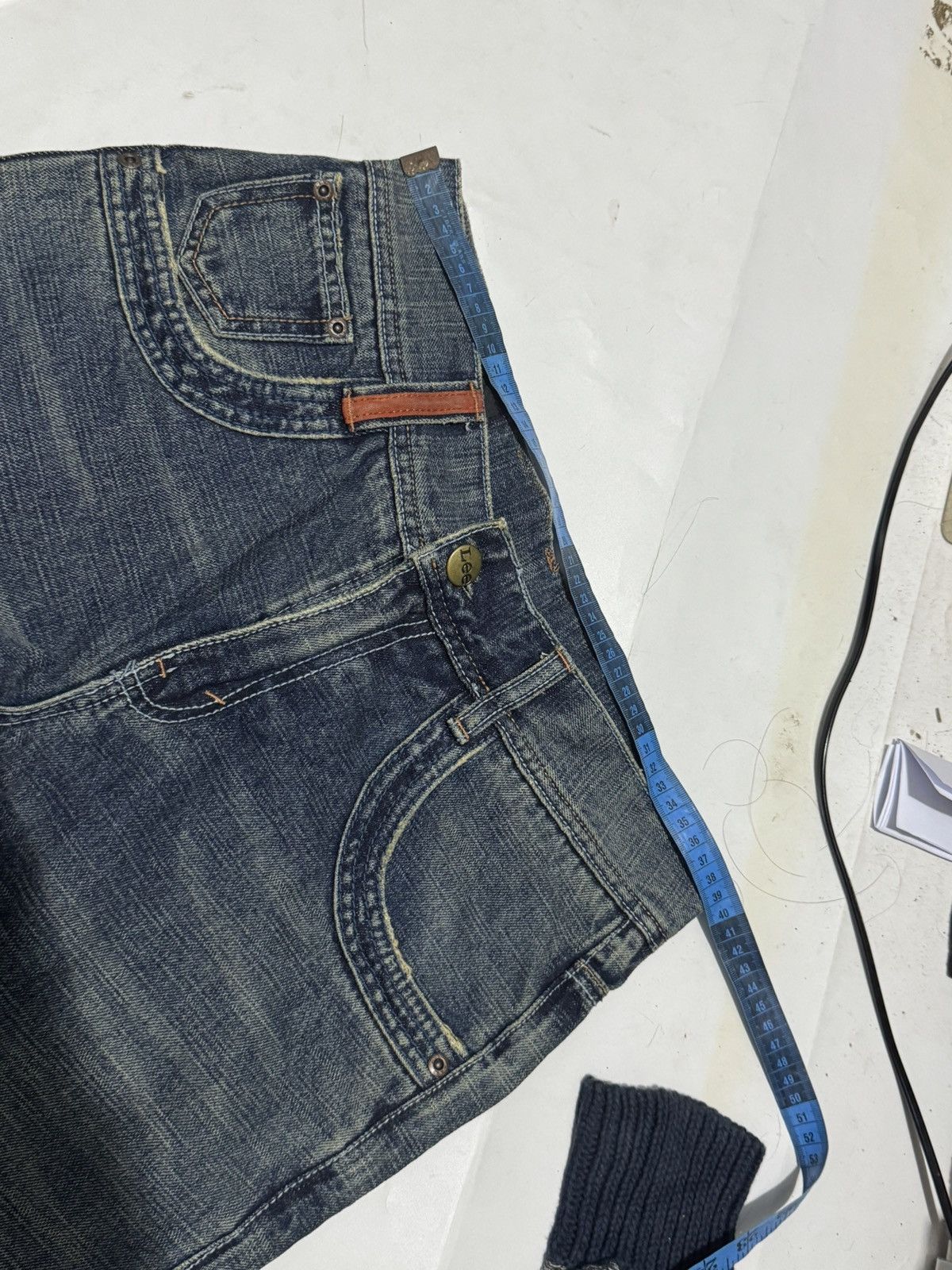 Tornado Mart Mudwash Lee Denim Distressed Flare Japanese Size US 29 - 13 Thumbnail