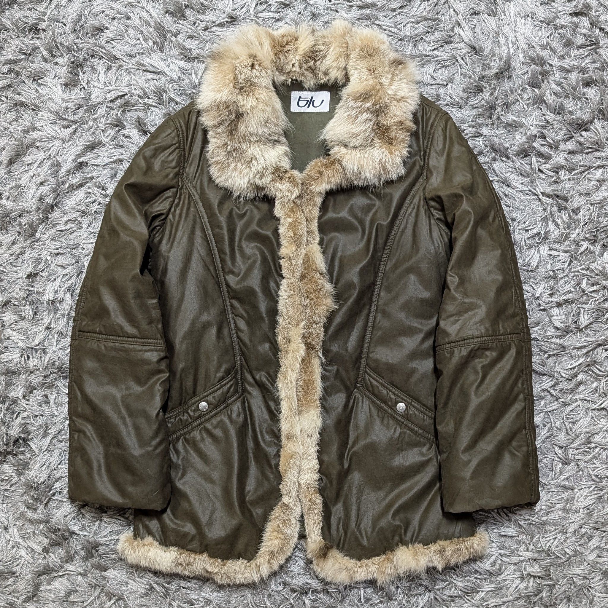Byblos Byblos Blu Impeccable Lined Fur Coat Italian Winter Jacket Size S / US 4 / IT 40 - 1 Thumbnail