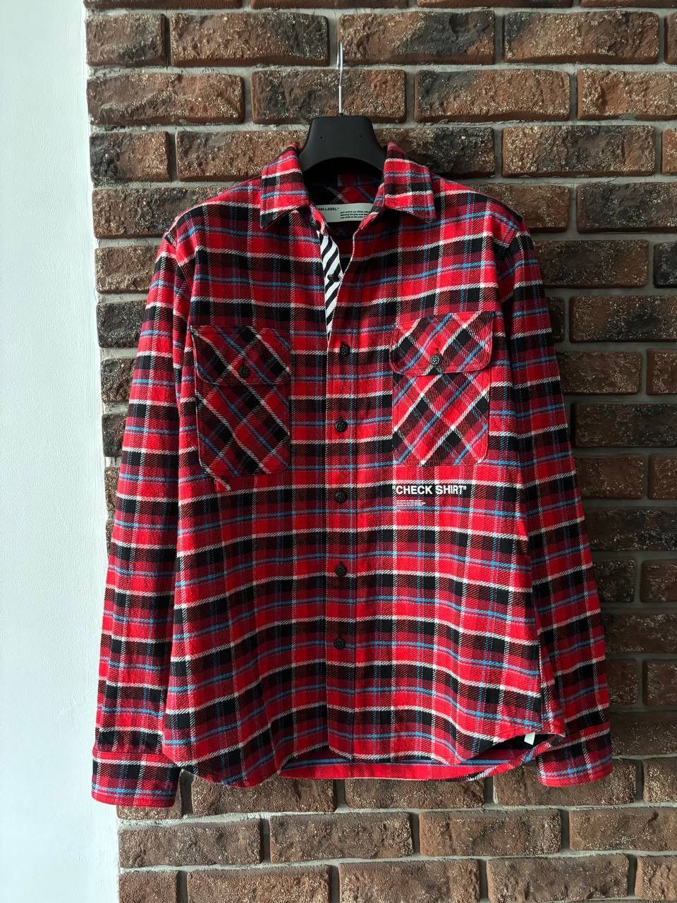 Off white check shirt flannel best sale