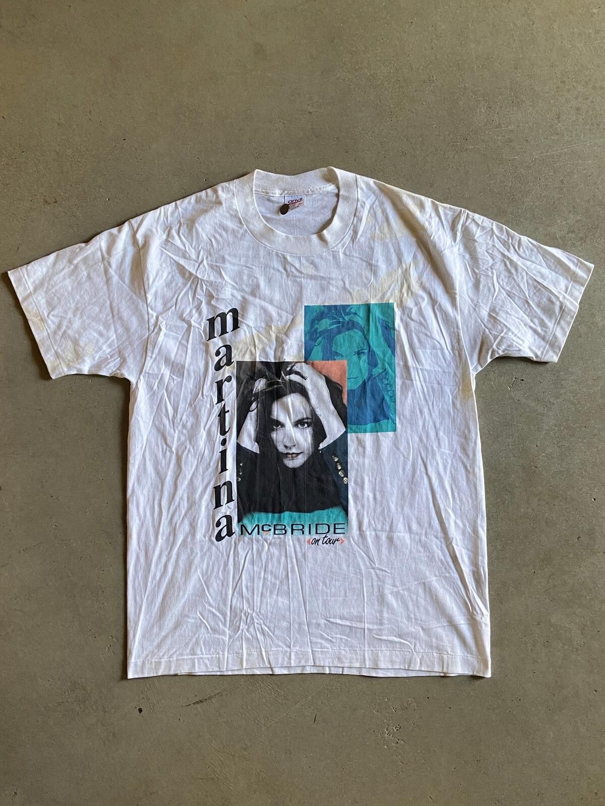 Anvil VTG Martina McBride The Time Has Come 1992 Tour Tee Sz L Size US L / EU 52-54 / 3 - 1 Thumbnail