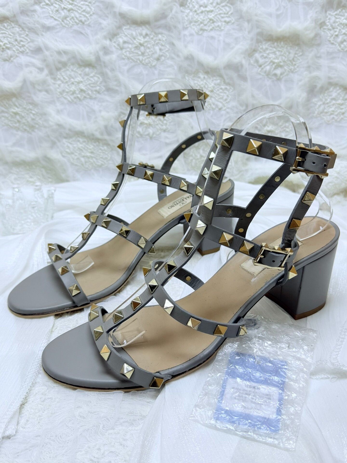 Valentino Valentino Gray Sandals us_9-5 Women Size US 9.5 / IT 39.5 - 1 Thumbnail