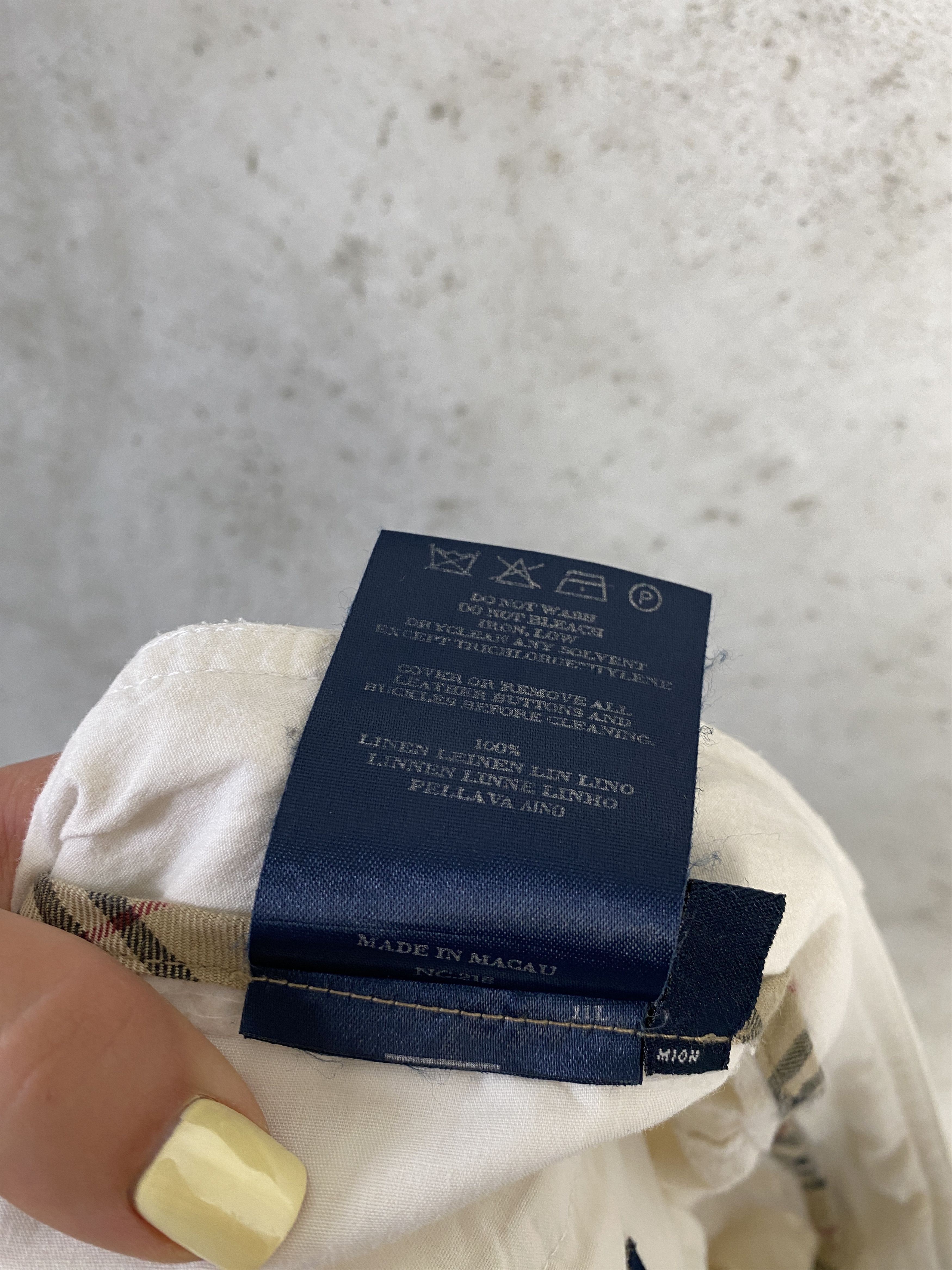 Burberry Burberry linen casual pants pockets Size US 33 - 7 Thumbnail