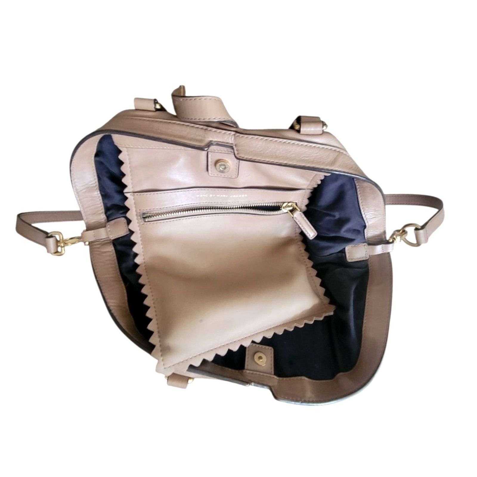 Marc by Marc Jacobs Marc By Marc Jacobs Hand & Shoulder Large Bag Brown Leather Size ONE SIZE - 6 Thumbnail