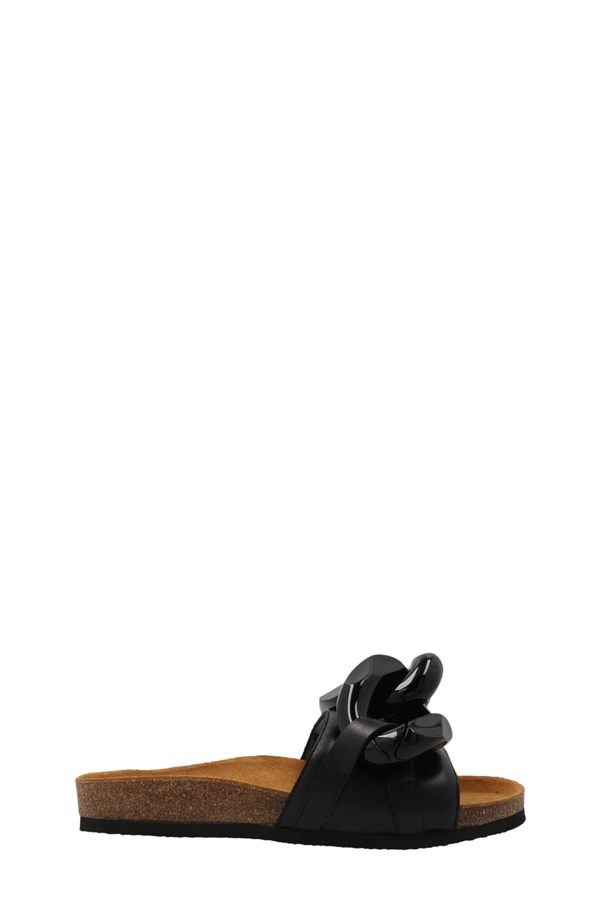 image of J W Anderson 'chain' Slides in Black, Women's (Size 7)