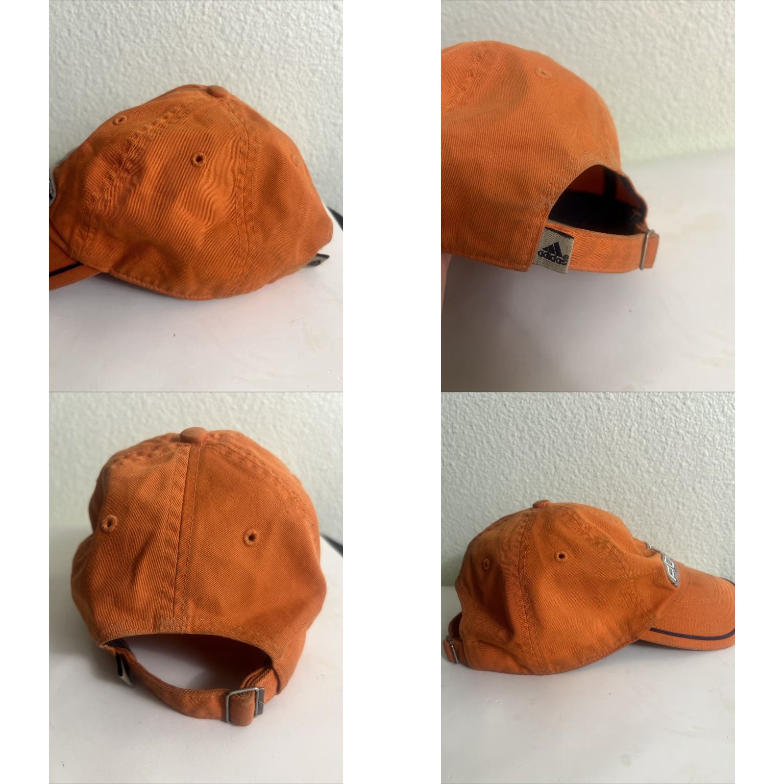 Adidas VINTAGE Adidas Orange Strap Back Baseball Hat Adjustable Men Adjustable Orange Baseball Cap Mens Size ONE SIZE - 8 Thumbnail