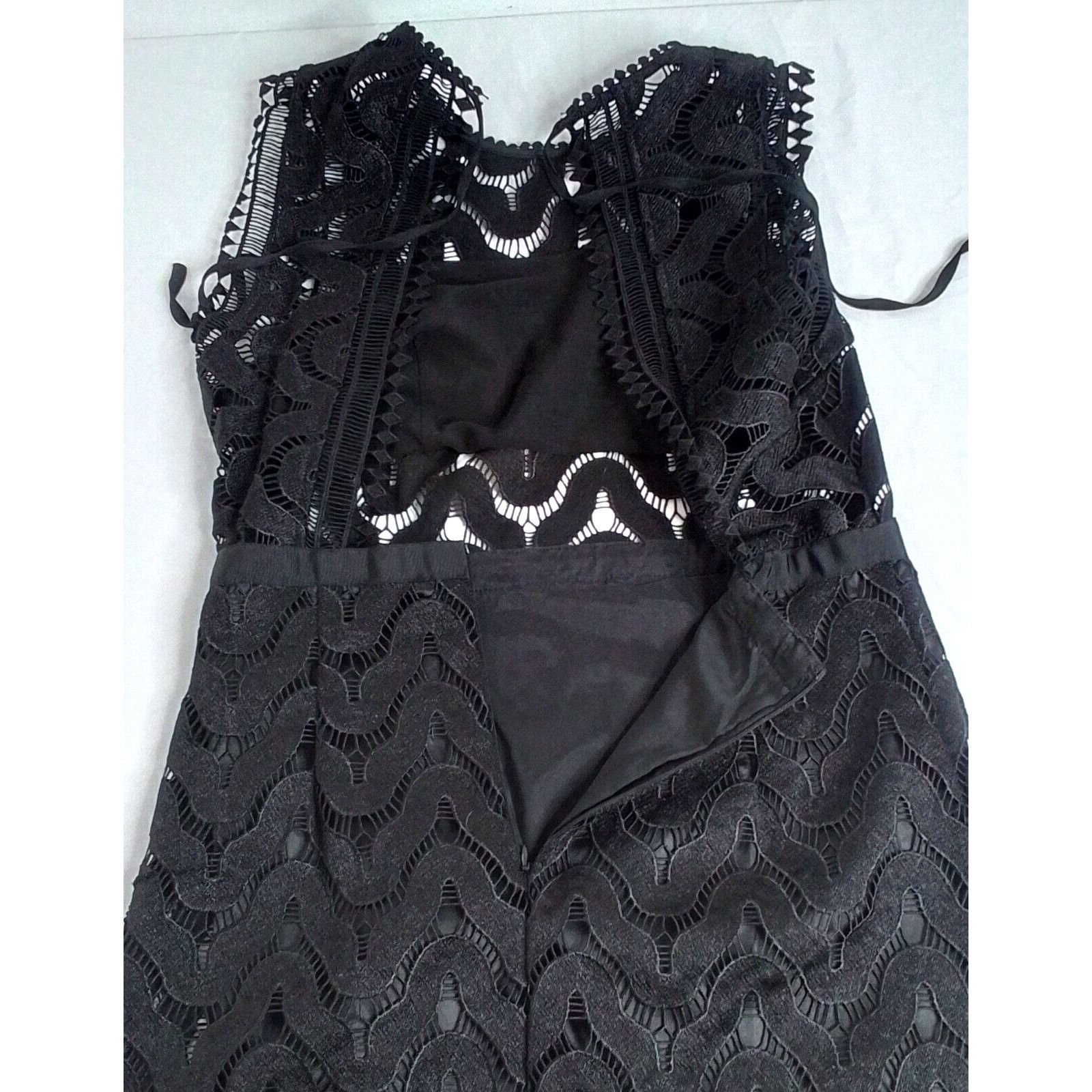 Other Ark & Co Dress Women's Large Black Sheer Lace #W3315 Size L / US 10 / IT 46 - 5 Thumbnail