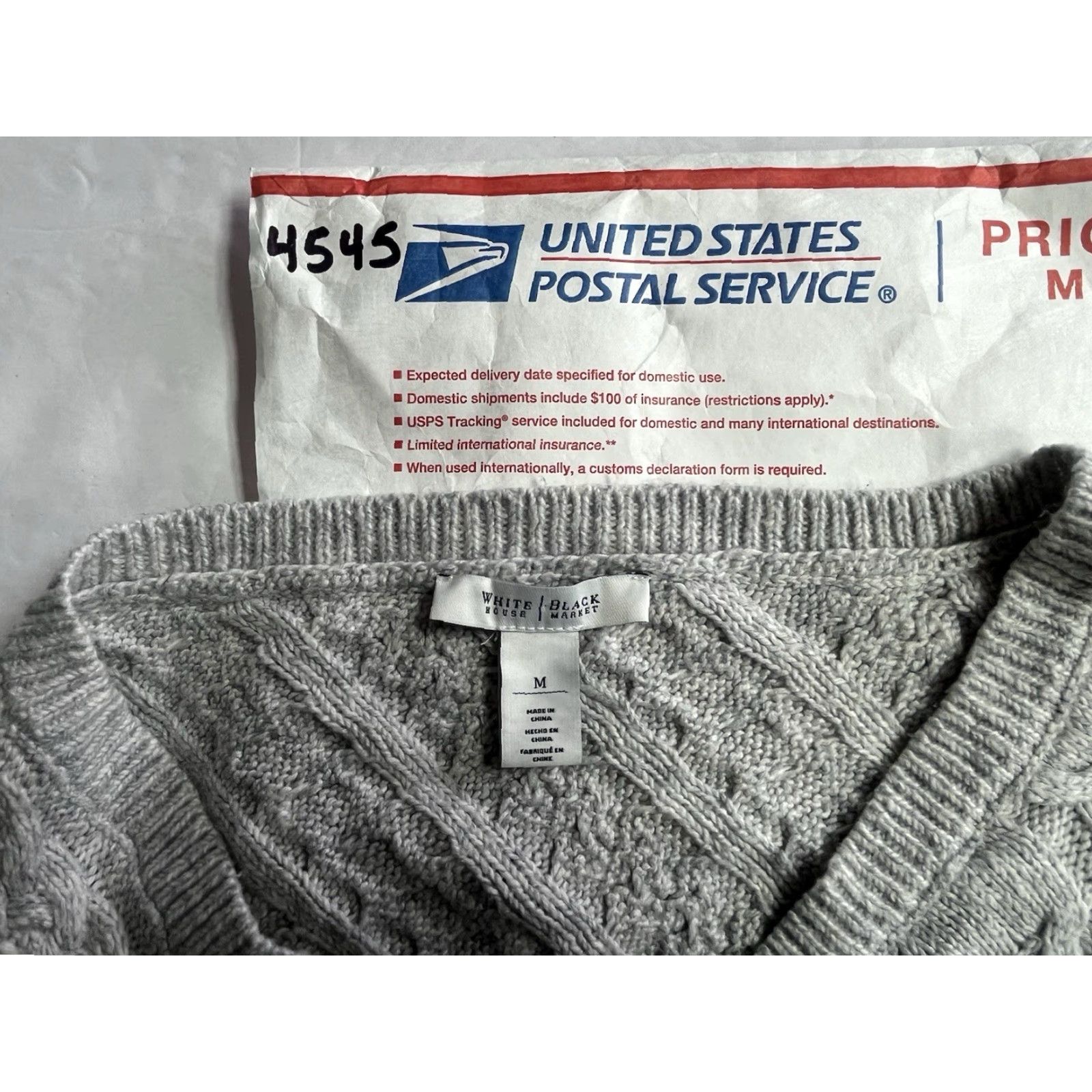 White House Black Market White House Black Market WHBM Gray Poncho Sweater Medium Size M / US 6-8 / IT 42-44 - 5 Thumbnail