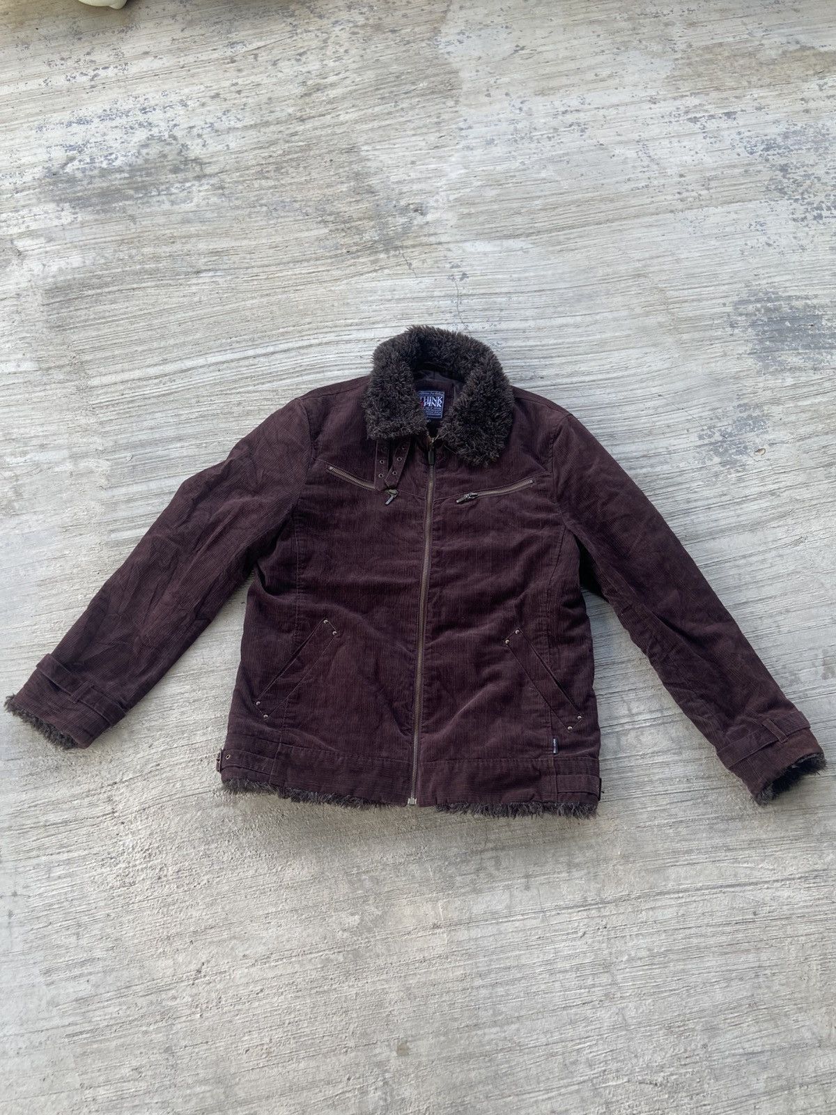 If Six Was Nine Vintage Think Pink Faux Fur Collar Jacket – XL Size US M / EU 48-50 / 2 - 2 Thumbnail