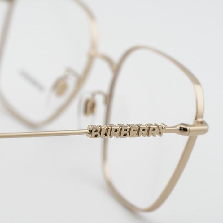 Burberry Burberry BE1382D 1357 Eyeglasses Gold / Purple 55mm Square Size ONE SIZE - 7 Thumbnail