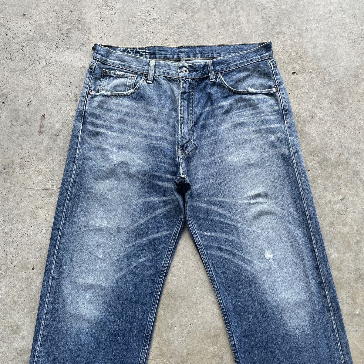 Jean × Levi's × Vintage W35x31.5 Vintage Levi’s 503 Jeans Faded Denim Pants Size US 35 - 3 Thumbnail