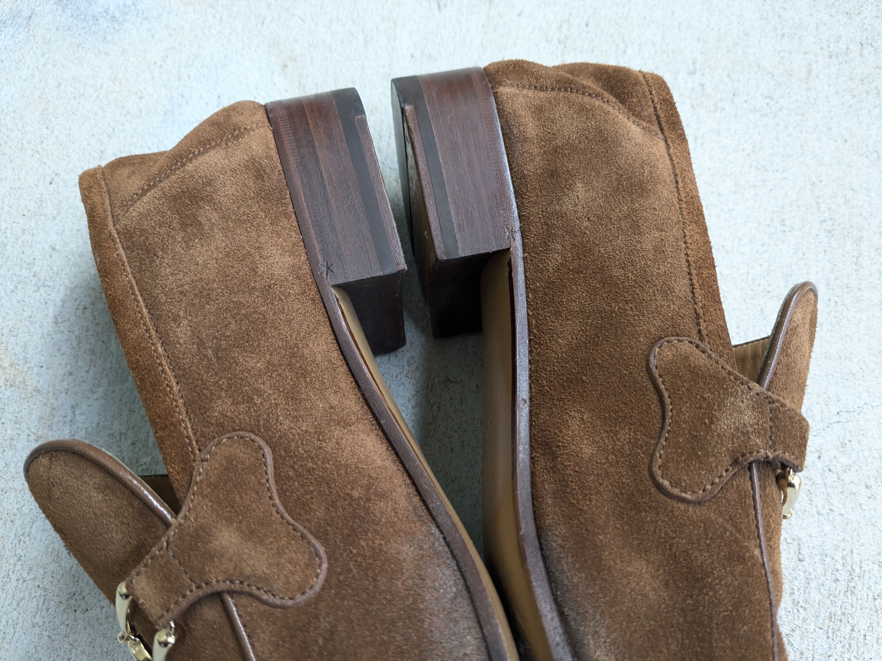 Gucci Gucci Interlocking G Loafers Brown Suede 9 Web Horsebit Size US 9 / EU 42 - 9 Thumbnail