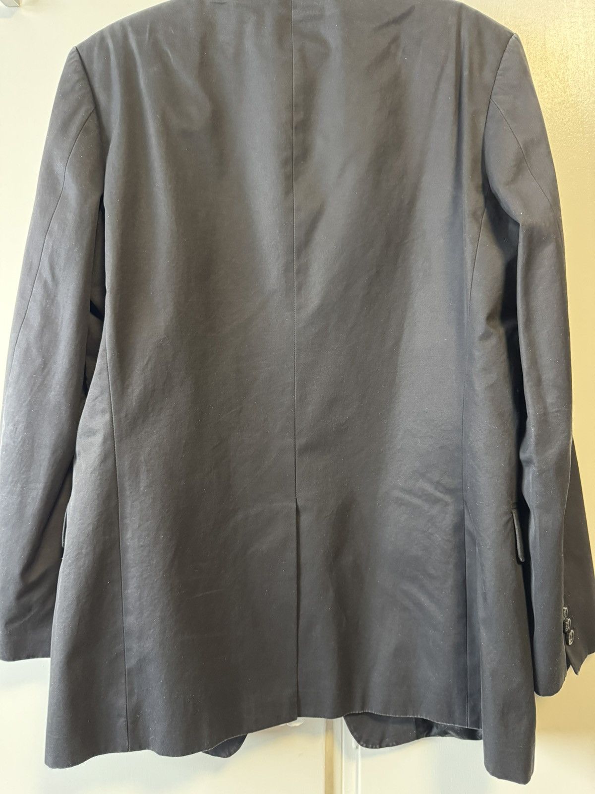 Hugo Boss Hugo Boss Black Cotton Blazer size 48 Size 48R - 3 Thumbnail