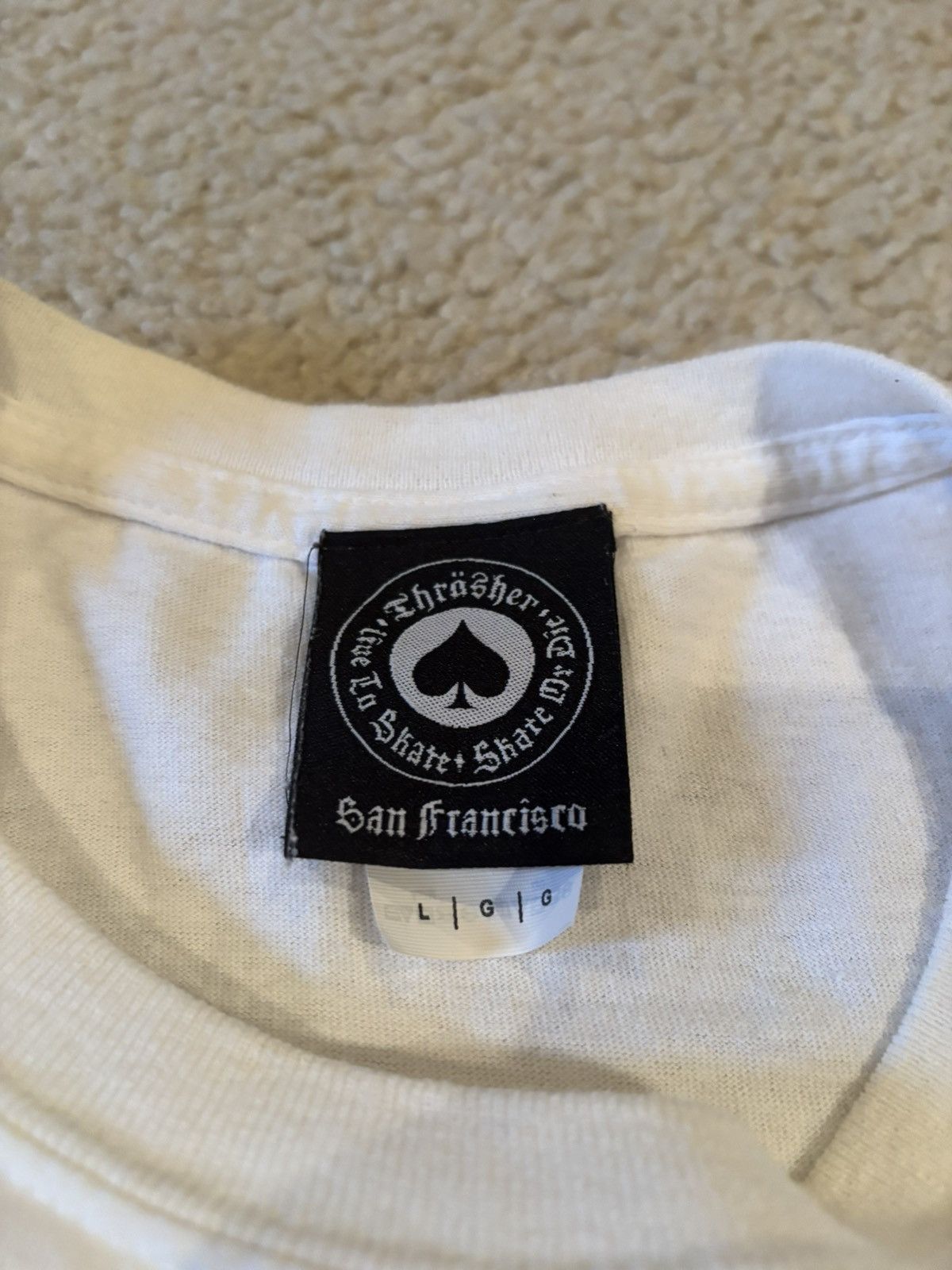 Thrasher Thrasher White Roses Tee Size US L / EU 52-54 / 3 - 2 Thumbnail
