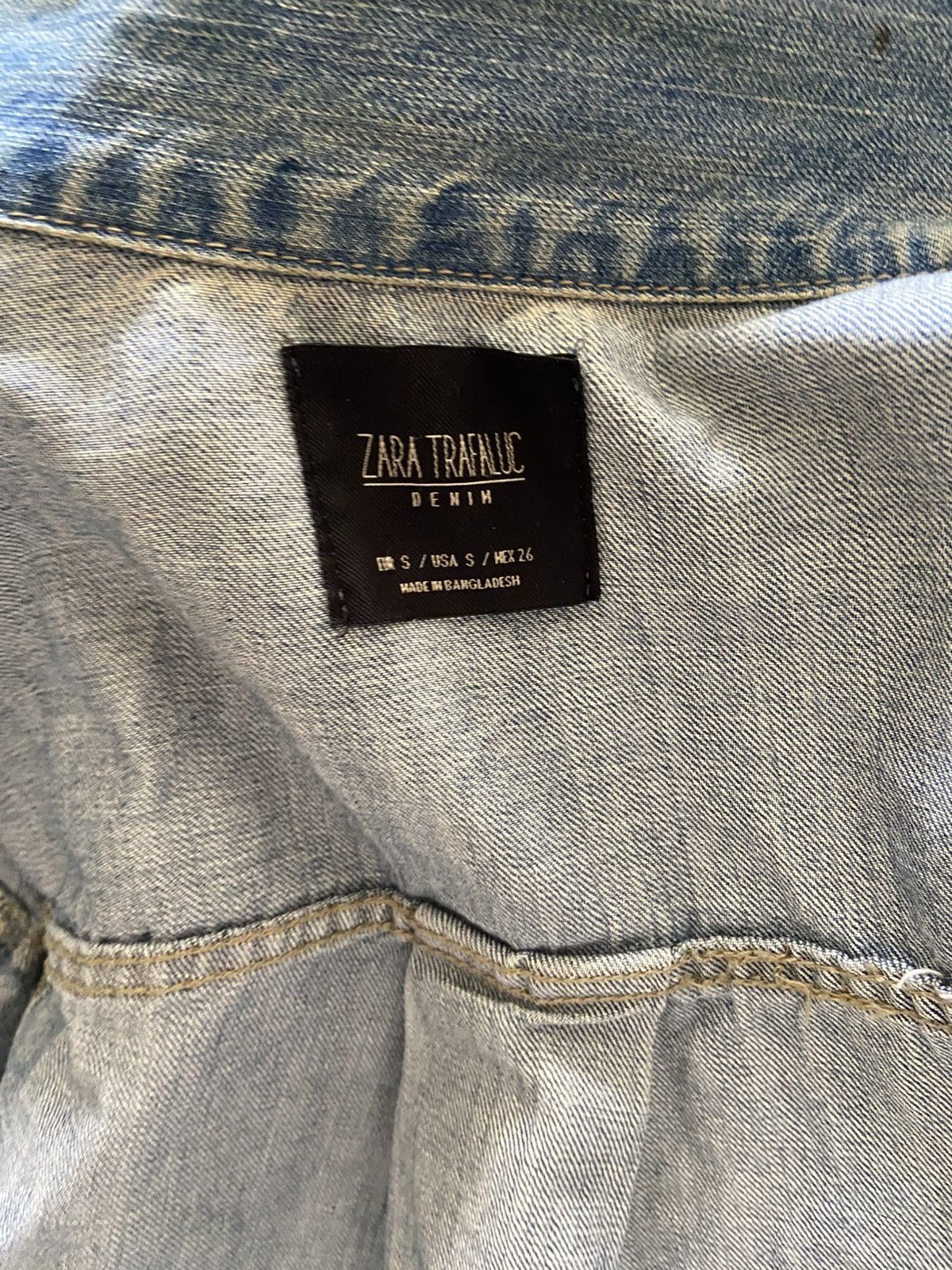 Other ZARA TRAFALUC SOLD OUT DISTRESSED DENIM JACKET SIZE S Size S / US 4 / IT 40 - 3 Thumbnail
