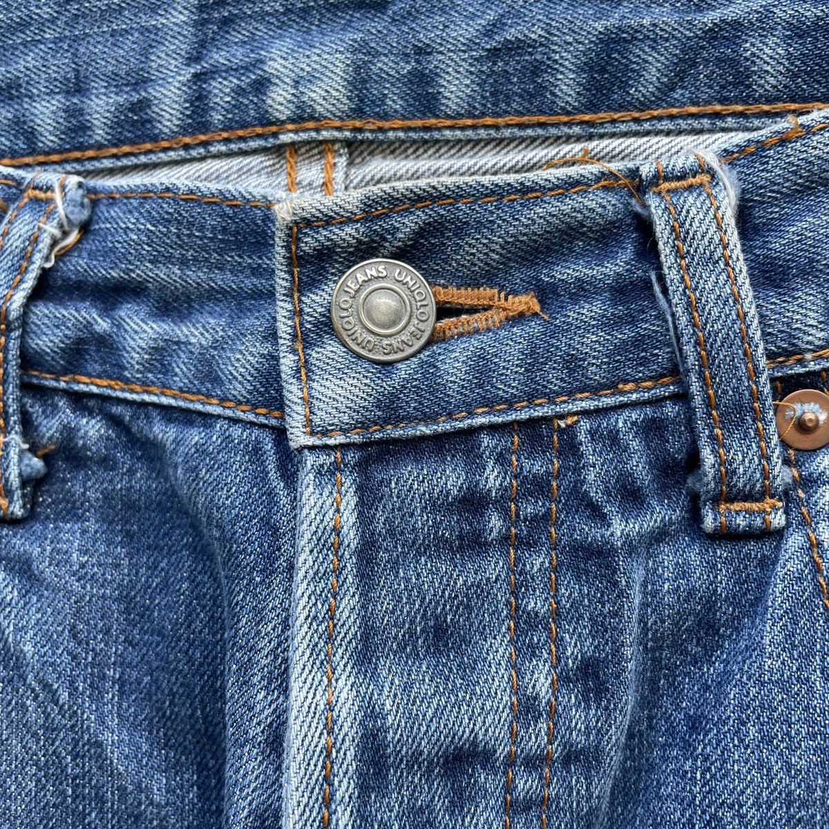 Japanese Brand Faded Blue Vintage Distressed Japanese Jeans Denim Pants W31 Size US 31 - 6 Thumbnail