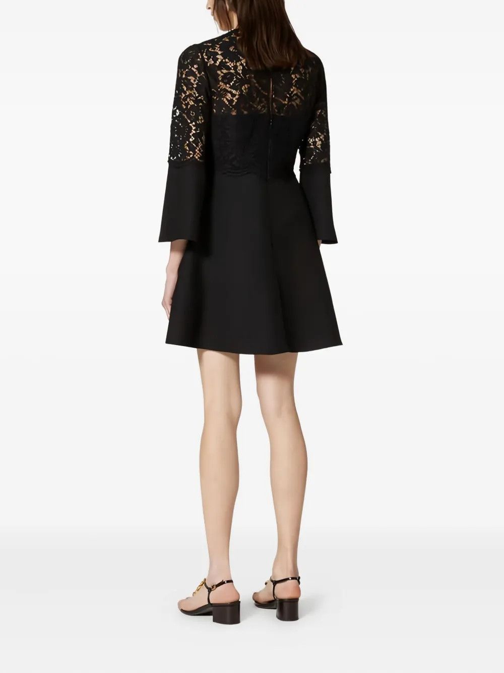 Valentino o1y0326 Mini Dress in Black Size XS / US 0-2 / IT 36-38 - 4 Thumbnail