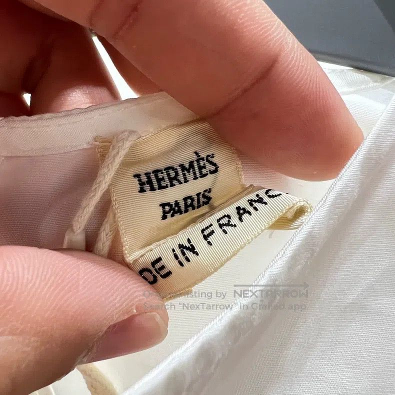 Hermes Hermes Sleeveless Open Collar Shirt - Cotton Size XS / US 0-2 / IT 36-38 - 3 Thumbnail