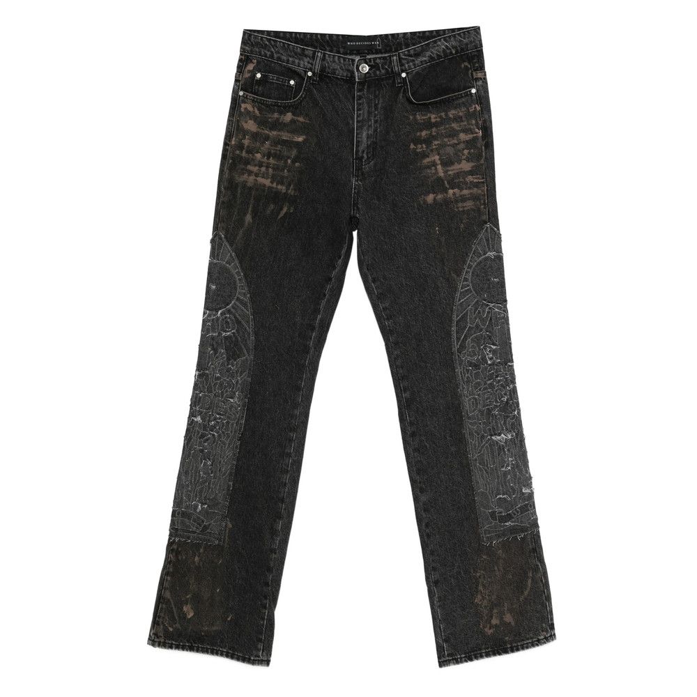 Who Decides War Who Decides War BLACK Denim - Regular & Straight-Leg Jeans Size US 34 / EU 50 - 1 Thumbnail
