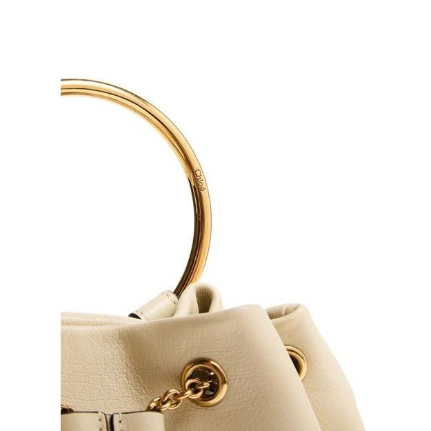 Chloe Chloe Bracelet Vegetal Beige Leather Backpack New & Authenti Size ONE SIZE - 5 Thumbnail