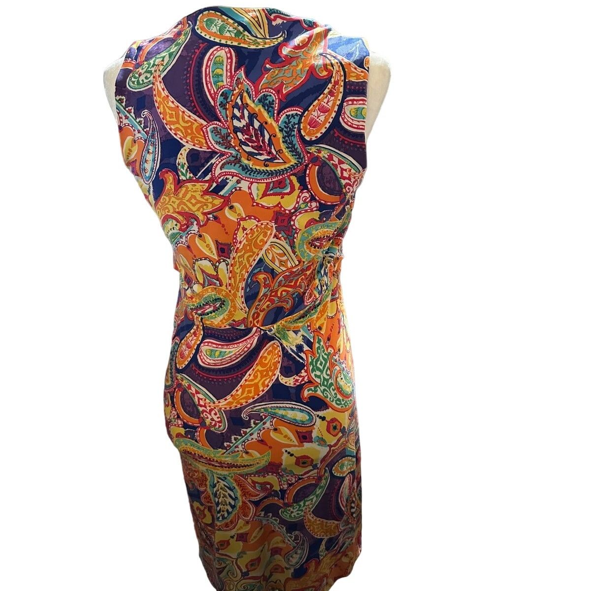 Lauren Ralph Lauren Lauren Ralph Lauren Faux Wrap Paisley Dress Size Medium Size M / US 6-8 / IT 42-44 - 5 Thumbnail