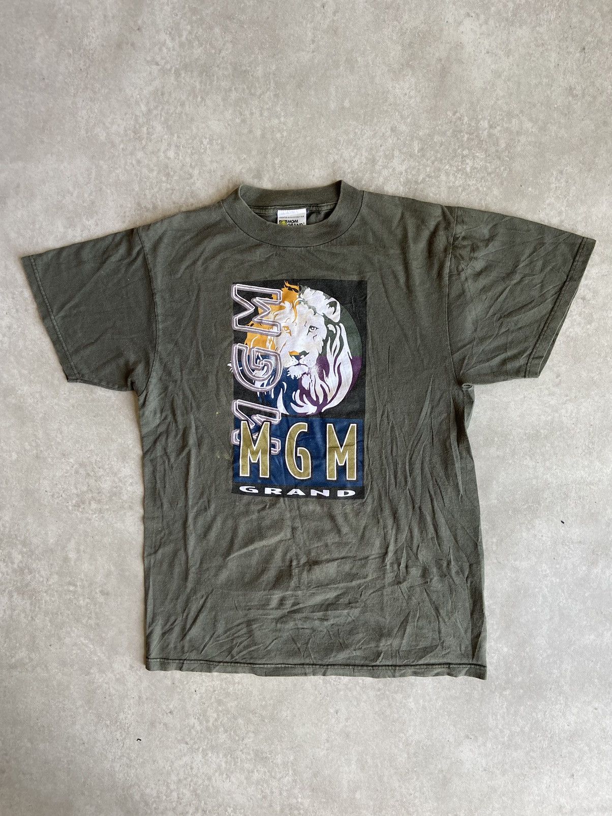 Vintage Vintage 1990’s MGM Grand Lion Graphic Tee Medium Size M / US 6-8 / IT 42-44 - 1 Thumbnail