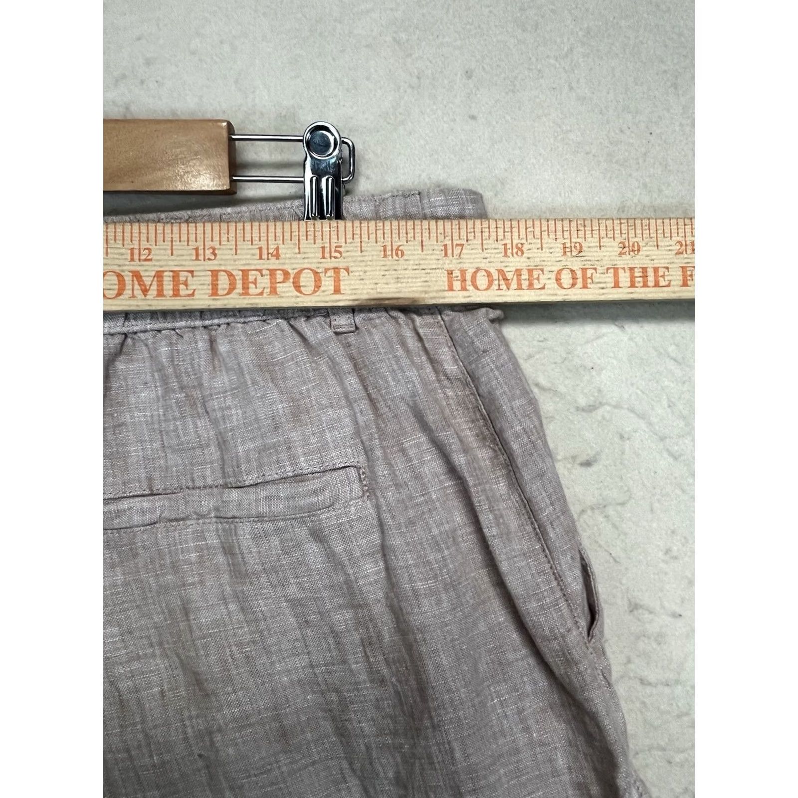 Joie Joie Women’s Linen Pants Beige Wide-Leg Pull On Size XL Linen Pants Woman Wide Leg Casual/Travel Size 40" / US 18 - 3 Thumbnail