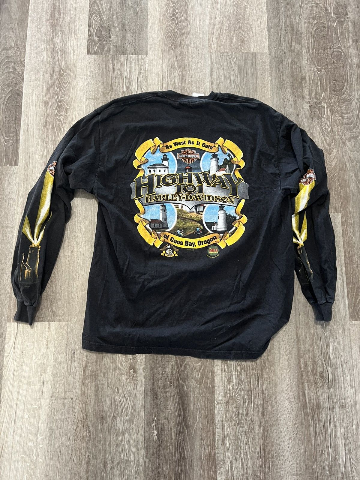Harley Davidson Harley Davidson Lighthouse Run 2006 Coos Bay Oregon Size US XL / EU 56 / 4 - 7 Thumbnail