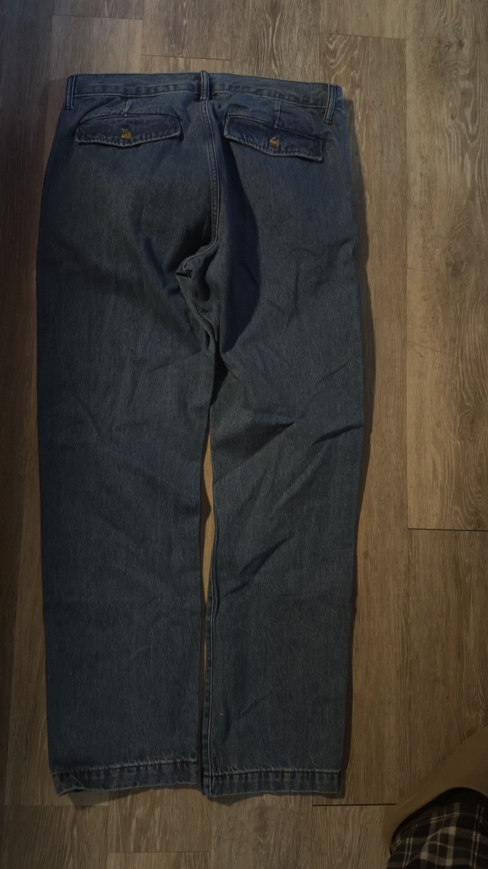Gap Vintage GAP Baggy Straight-Leg Jeans – Dark Wash (34x32) Size US 35 - 3 Thumbnail