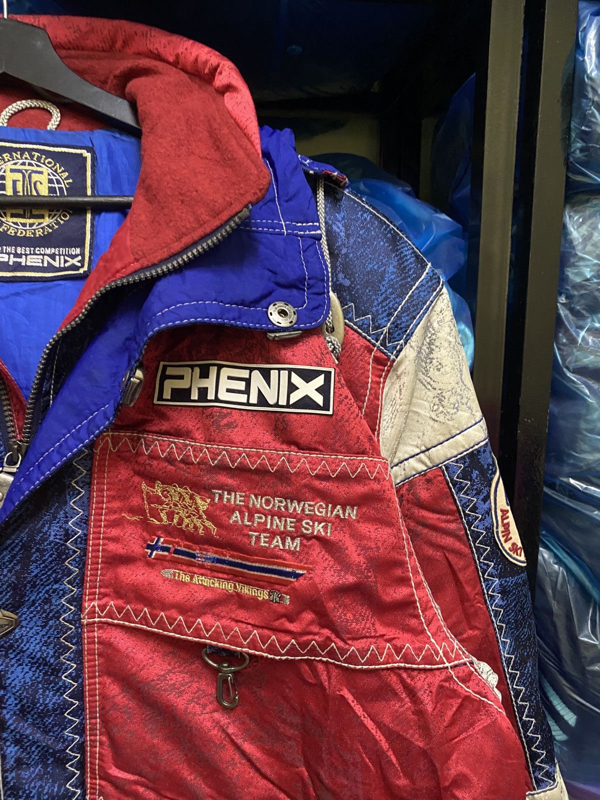 Phenix RARE VINTAGE PHENIX NORWEGIAN ALPHINE SKI TEAM NORGE JACKET Size US L / EU 52-54 / 3 - 6 Thumbnail