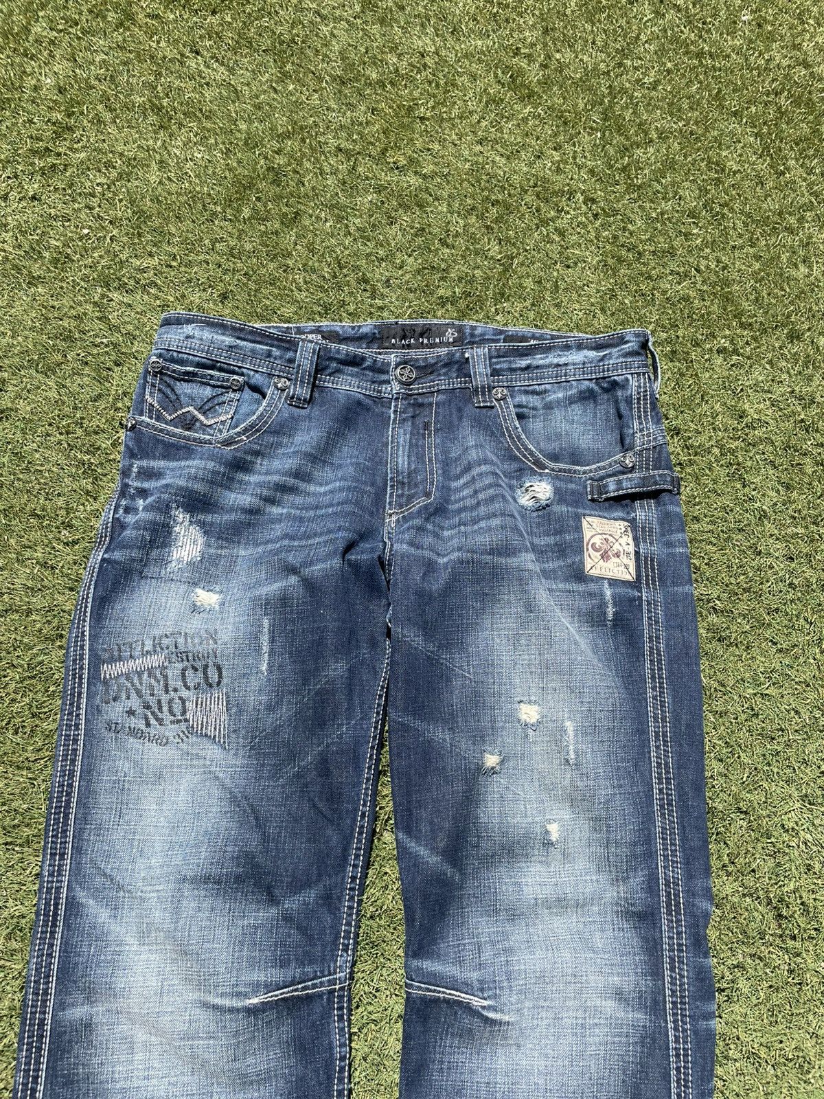 Affliction Vintage Affliction Copper Boot Cut Washed Blue Jeans Size 36 Size US 36 / EU 52 - 2 Thumbnail