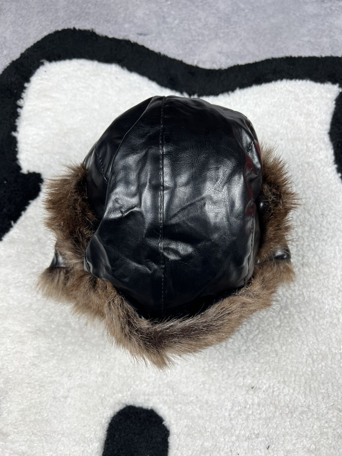 Japanese Brand Y2K Crazy Ushanka Fuzzy Mohair Faux Fur Hat Size ONE SIZE - 6 Thumbnail