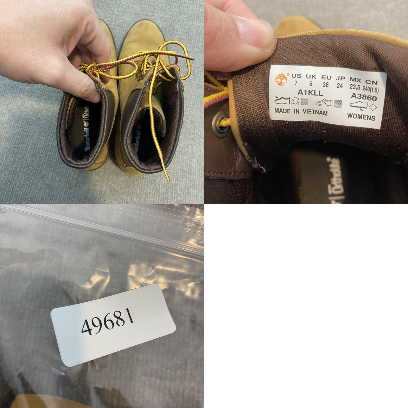 Timberland Timberland Boots Womens Size 7 Brown Nubuck Ankle Lace Up Block Heel A1KLL Size US 7 / IT 37 - 8 Thumbnail