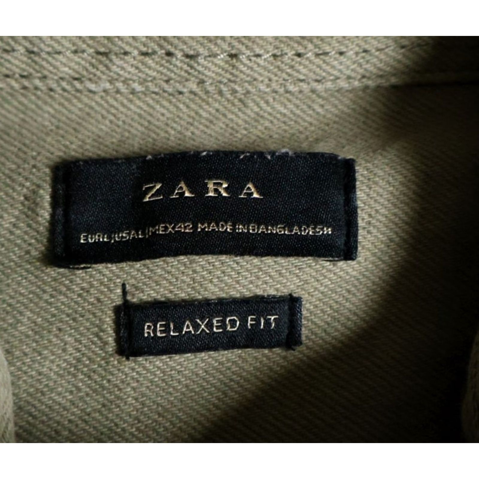 Zara Zara Distressed Denim Shirt Men Large Green Heavyweight Snap Button Western Button-Up Size US L / EU 52-54 / 3 - 3 Thumbnail