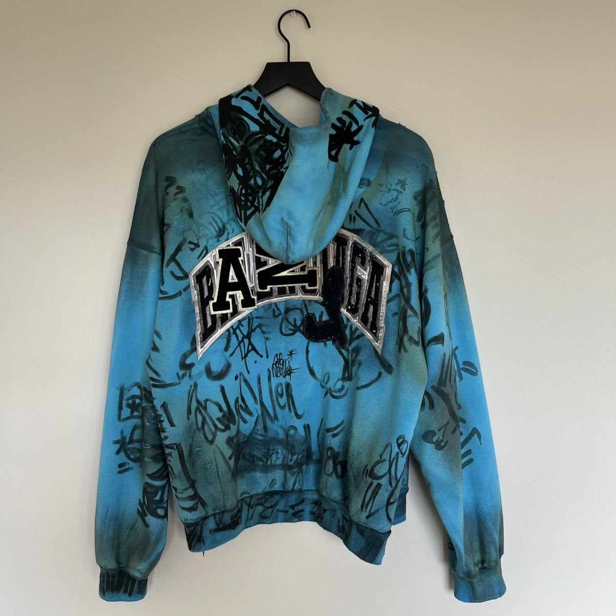 Balenciaga Balenciaga Skater Graffitti Hoodie Size US XXS / EU 40 - 3 Thumbnail