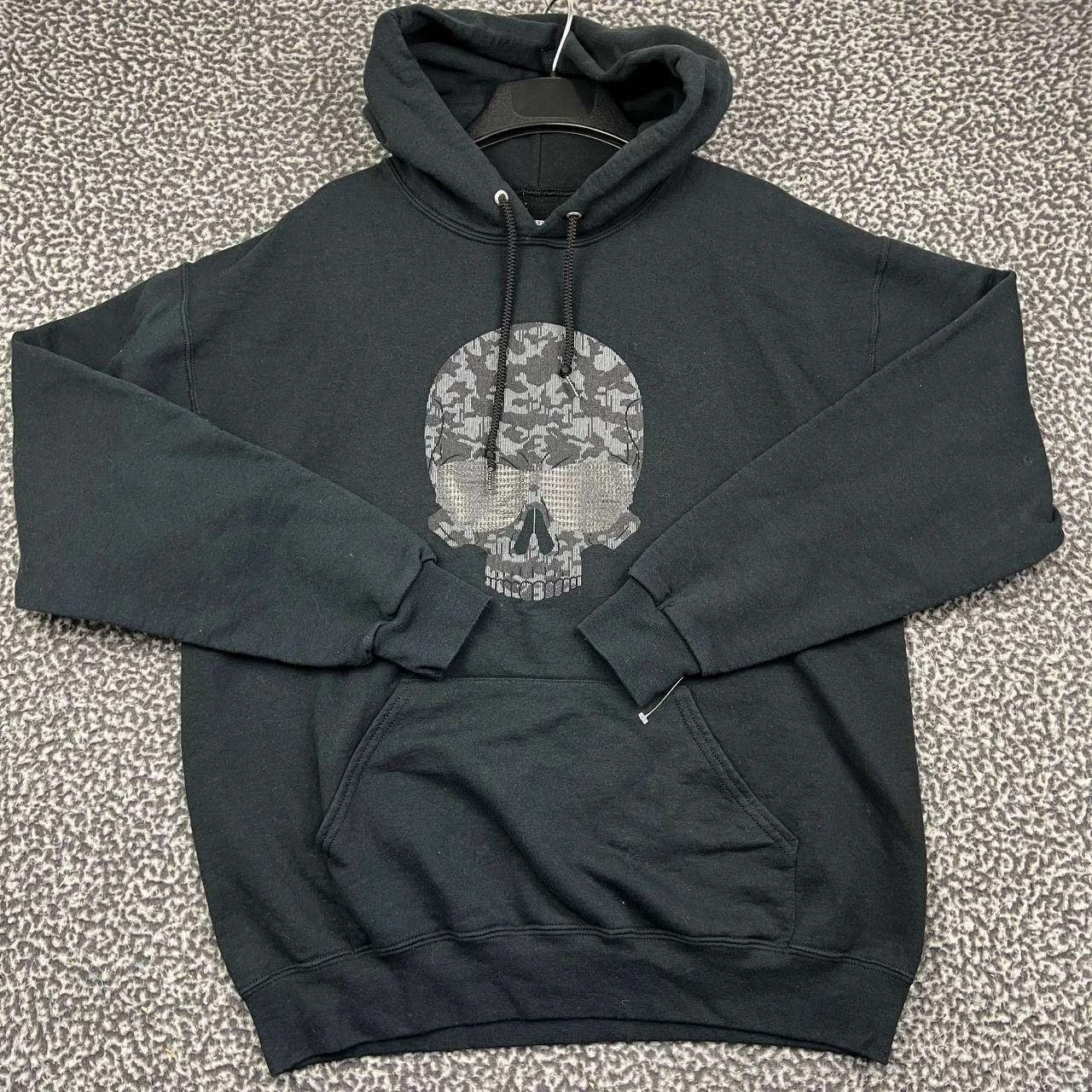 Karl Lagerfeld Karl Lagerfeld Paris Hoodie Camo Skull Graphic Long Sleeve L Size US L / EU 52-54 / 3 - 1 Thumbnail