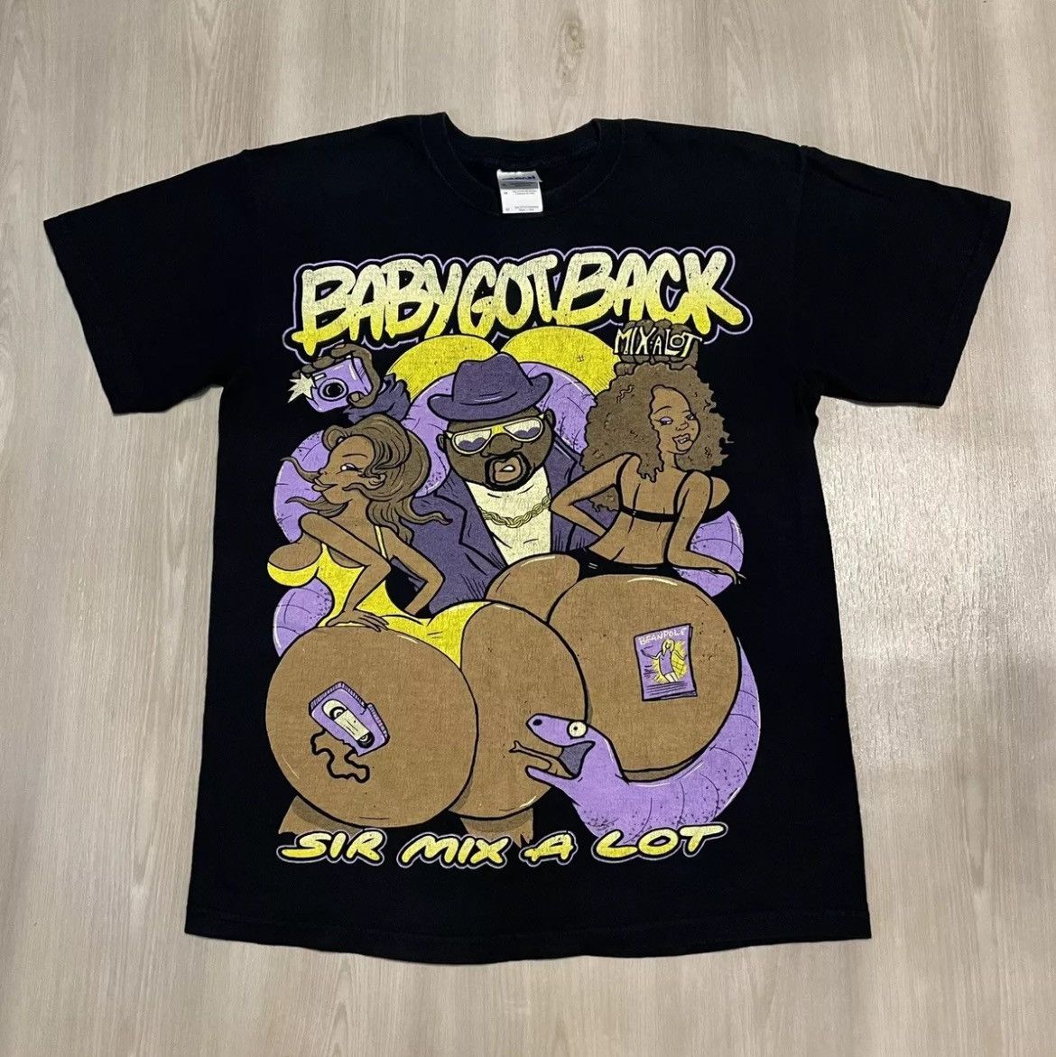 Rap Tees × Vintage Vintage Sir Mix A Lot Baby Got Back Raptee Mens Medium Size US M / EU 48-50 / 2 - 1 Thumbnail