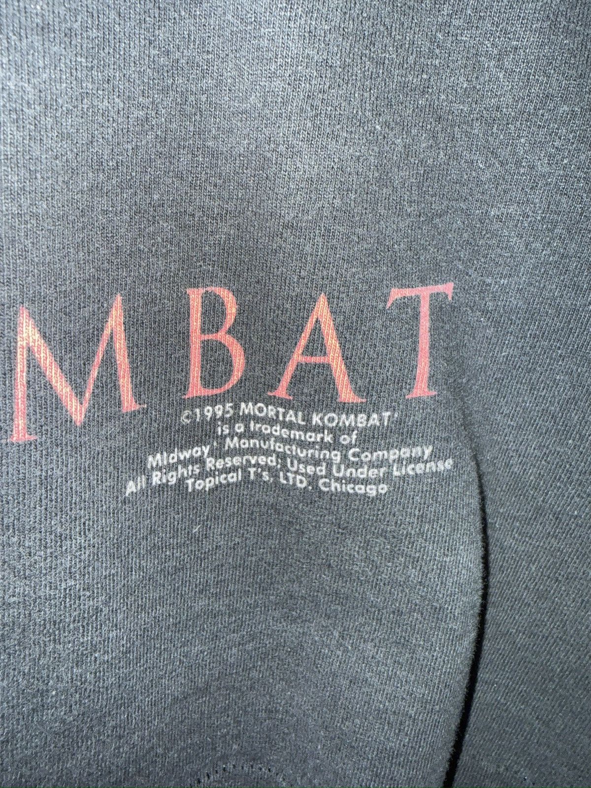 Fruit Of The Loom Mortal Kombat Promo 1995 Vintage T-Shirt Size US L / EU 52-54 / 3 - 2 Thumbnail