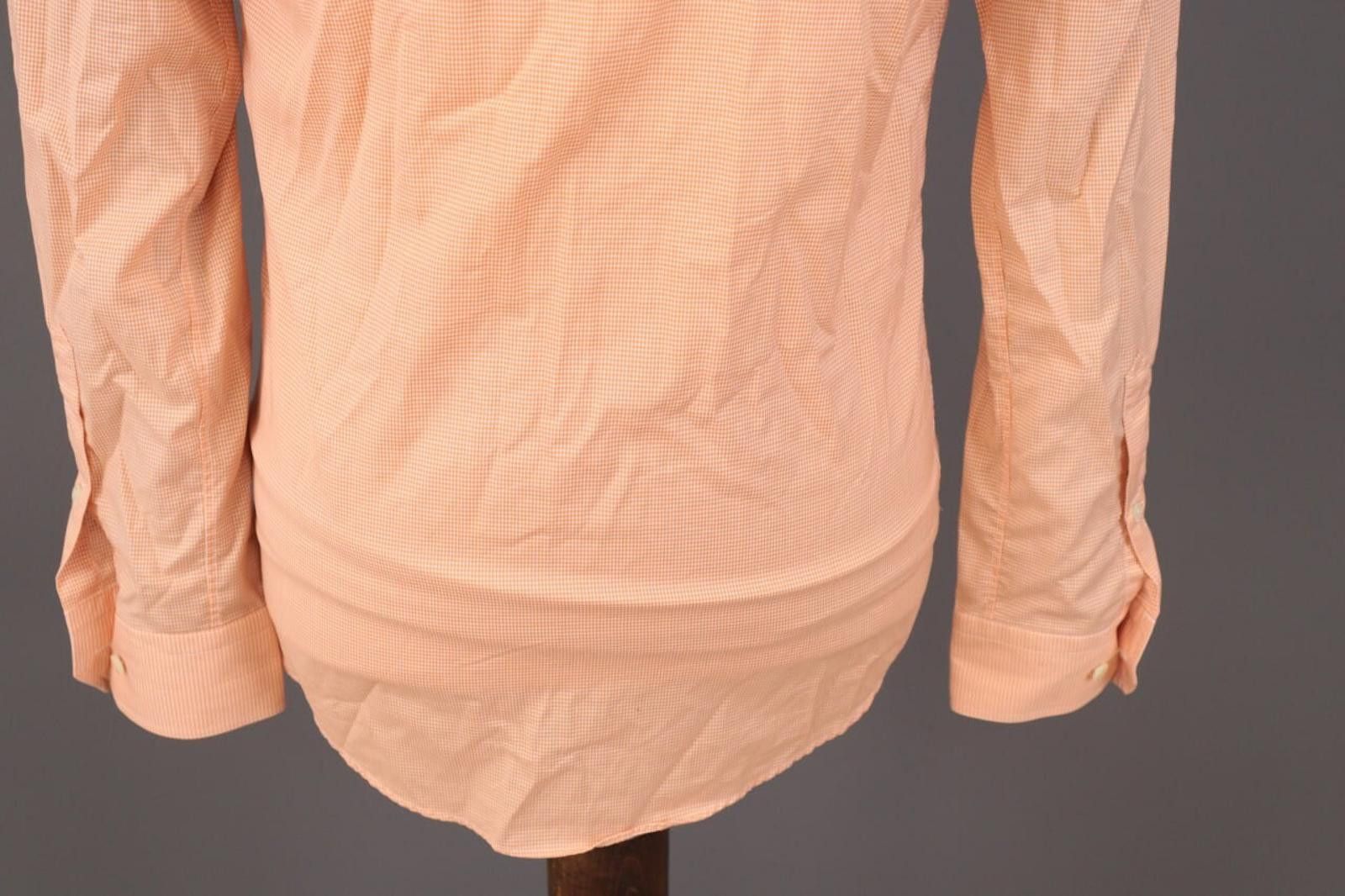 Eton Eton Slim orange Check Long Sleeve Shirt Size 38 / 15 / S Size US M / EU 48-50 / 2 - 10 Thumbnail