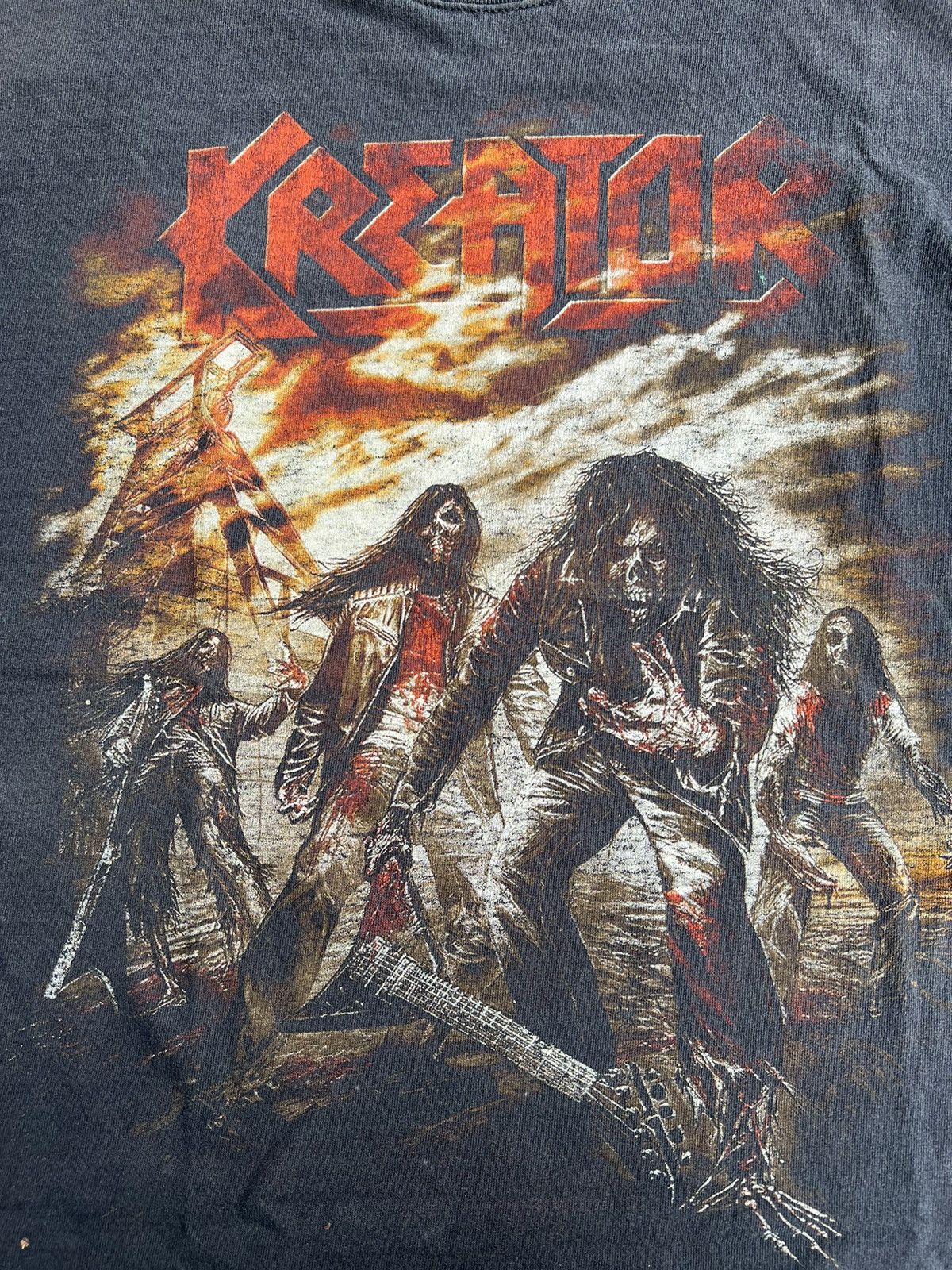 Band Tees (L) Vintage 90s Kreator Dying Alive Thrash Metal Band Tees Size US L / EU 52-54 / 3 - 5 Thumbnail