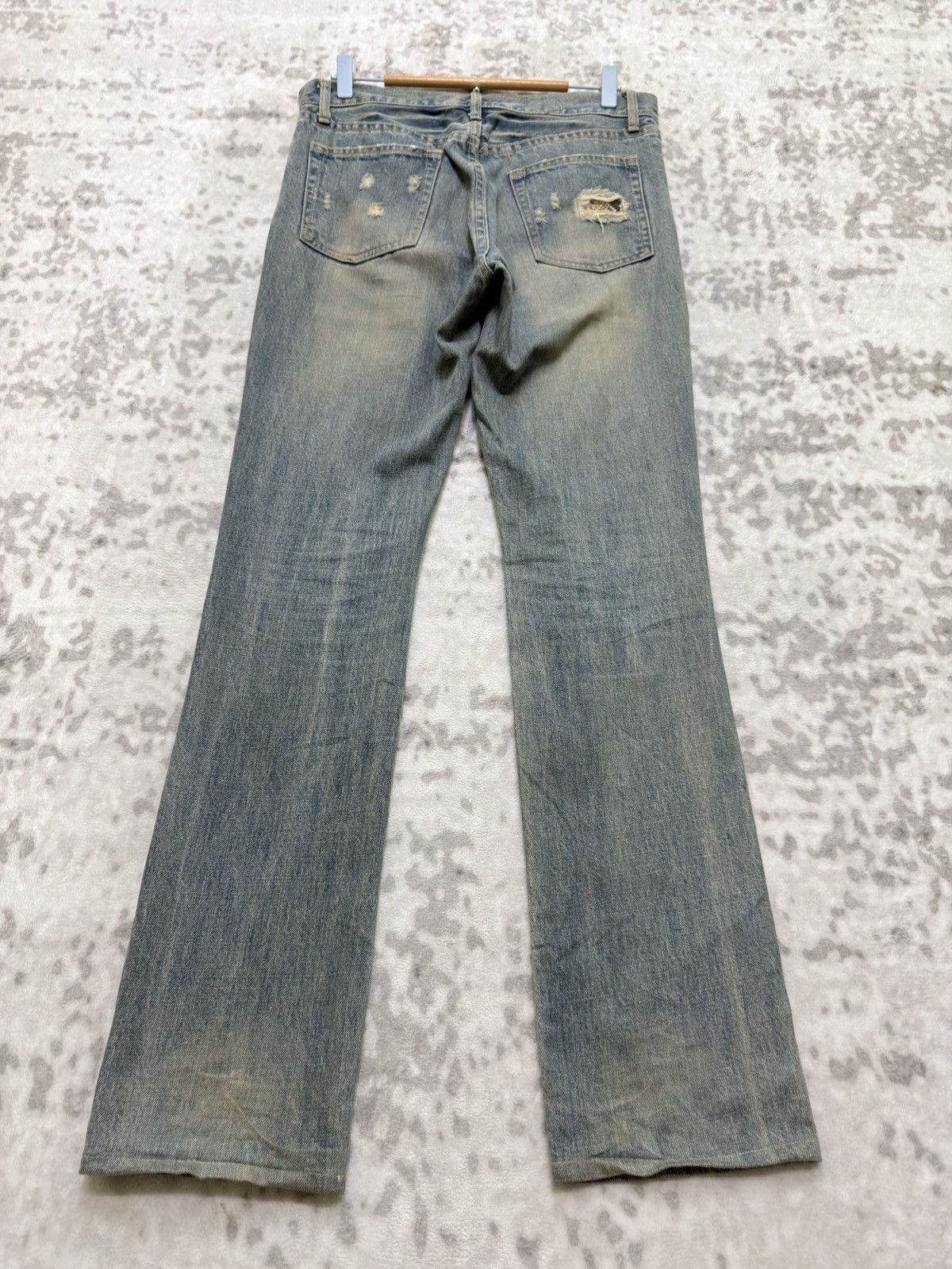 Schlussel Vintage Schlussel Y2K Grunge Distressed Denim Mud Wash Size US 30 / EU 46 - 2 Thumbnail