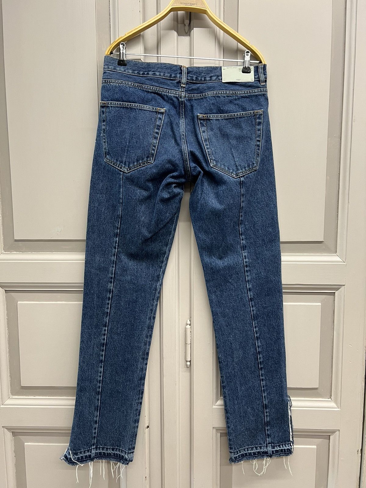 Off-White Off White Gothic Embroidered Jeans Size US 32 / EU 48 - 8 Thumbnail