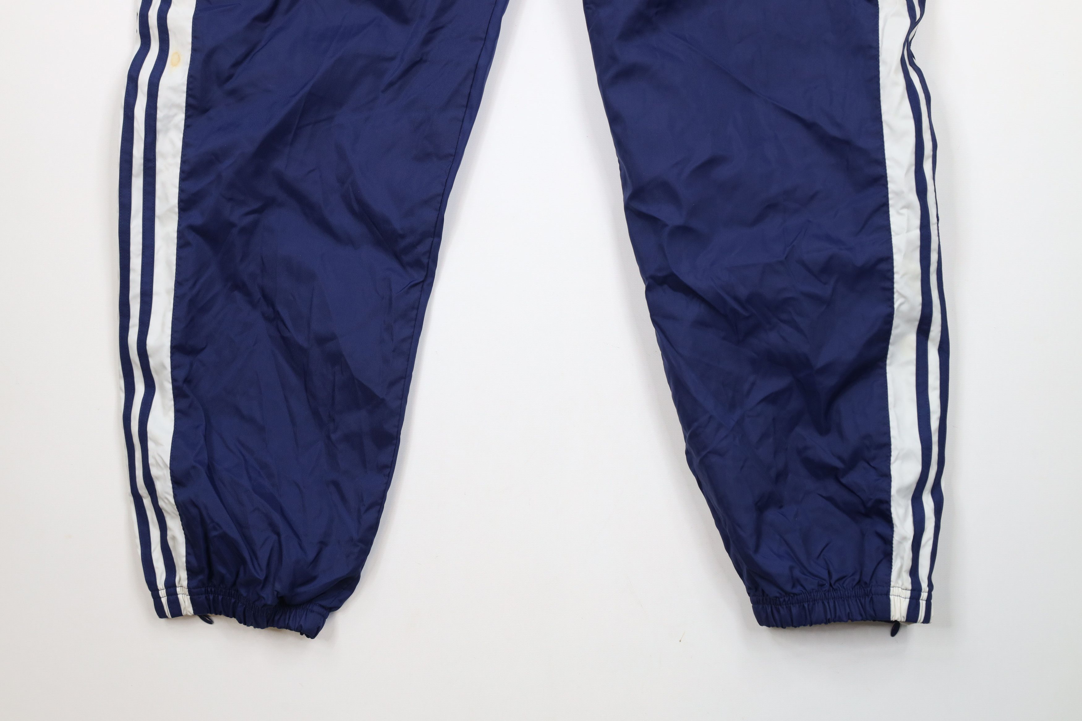 Adidas × Vintage Vintage 90s Adidas Spell Striped Lined Joggers Pants Blue Size US 40 / EU 56 - 4 Thumbnail