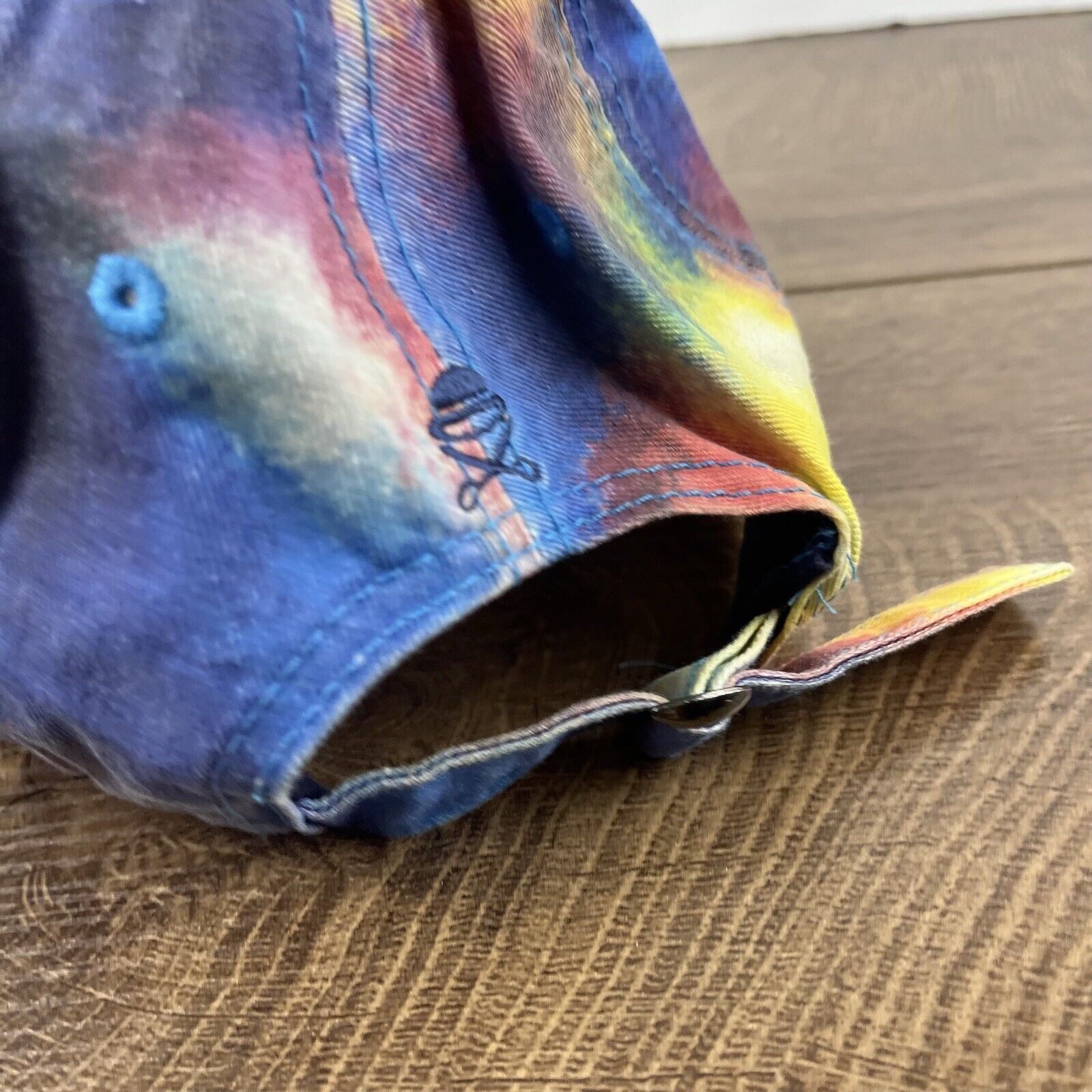 Other Tye Die Hat Tie Dye Adjustable Hat Blue Hat Adjustable Blue Size ONE SIZE - 9 Thumbnail