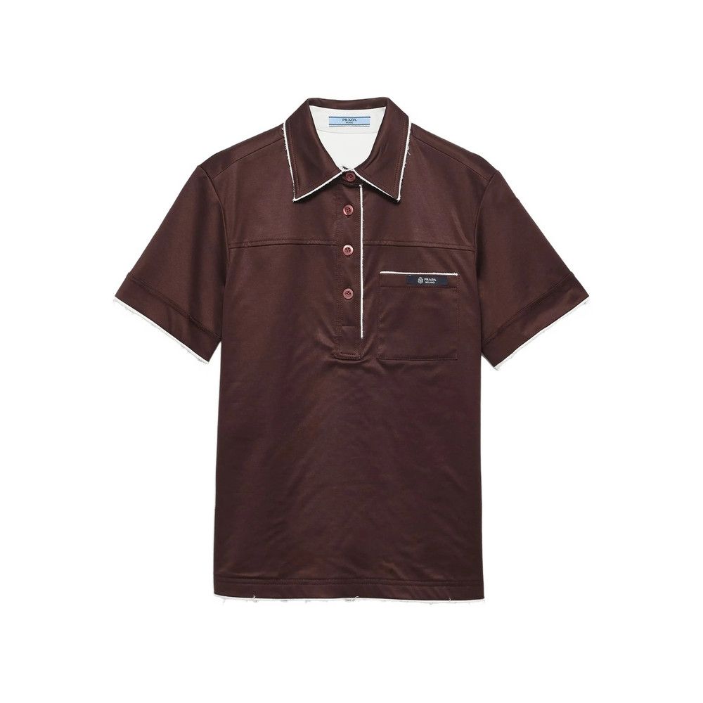 Prada Prada BROWN Tops - Polo Tops Size S / US 4 / IT 40 - 1 Thumbnail
