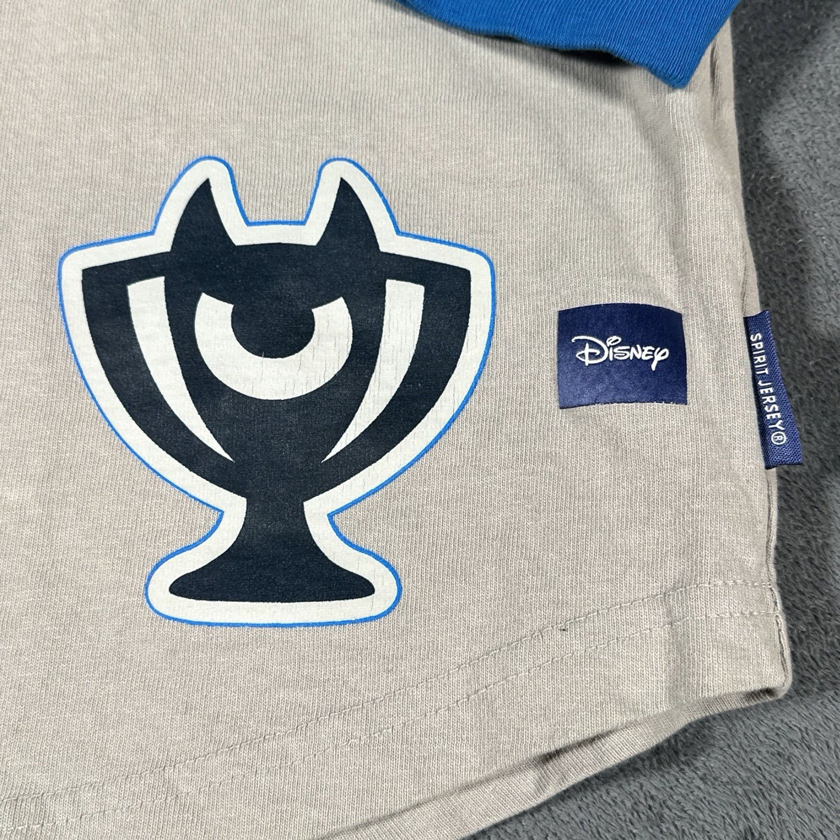 Disney Disney Monsters University Spirit Jersey Shirt Mens Medium Long Sleeve Pullover Graphic Print Blue Nike? Wait no. Size US M / EU 48-50 / 2 - 7 Thumbnail