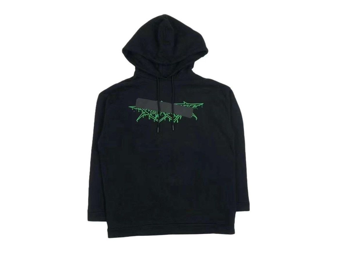 Off White Off White 18SS Oversized Taped Logo Hoodie Grailed
