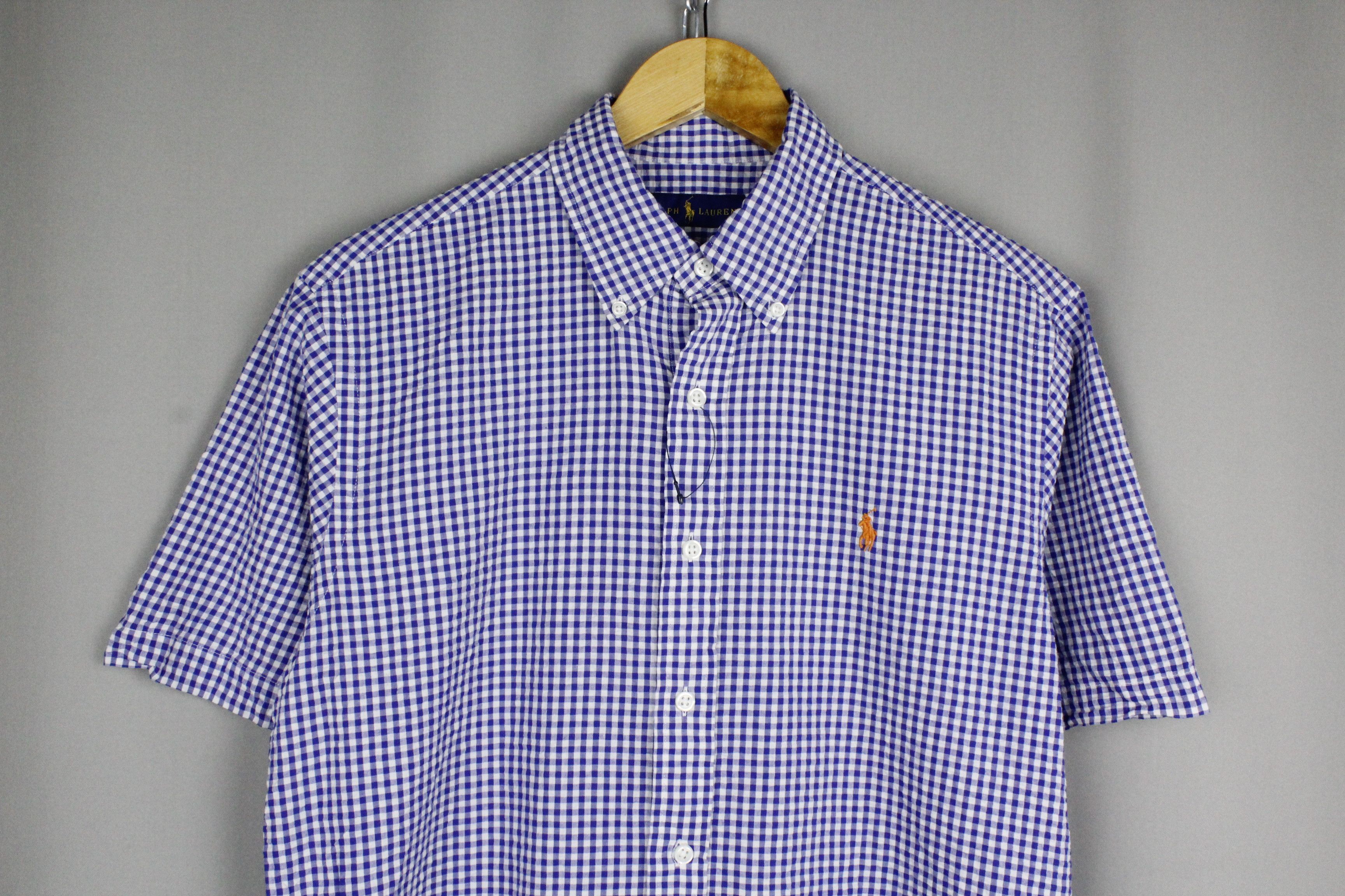 Polo Ralph Lauren × Ralph Lauren Polo Ralph Lauren Flannel Check S/S Oxford Shirt Size US M / EU 48-50 / 2 - 2 Thumbnail