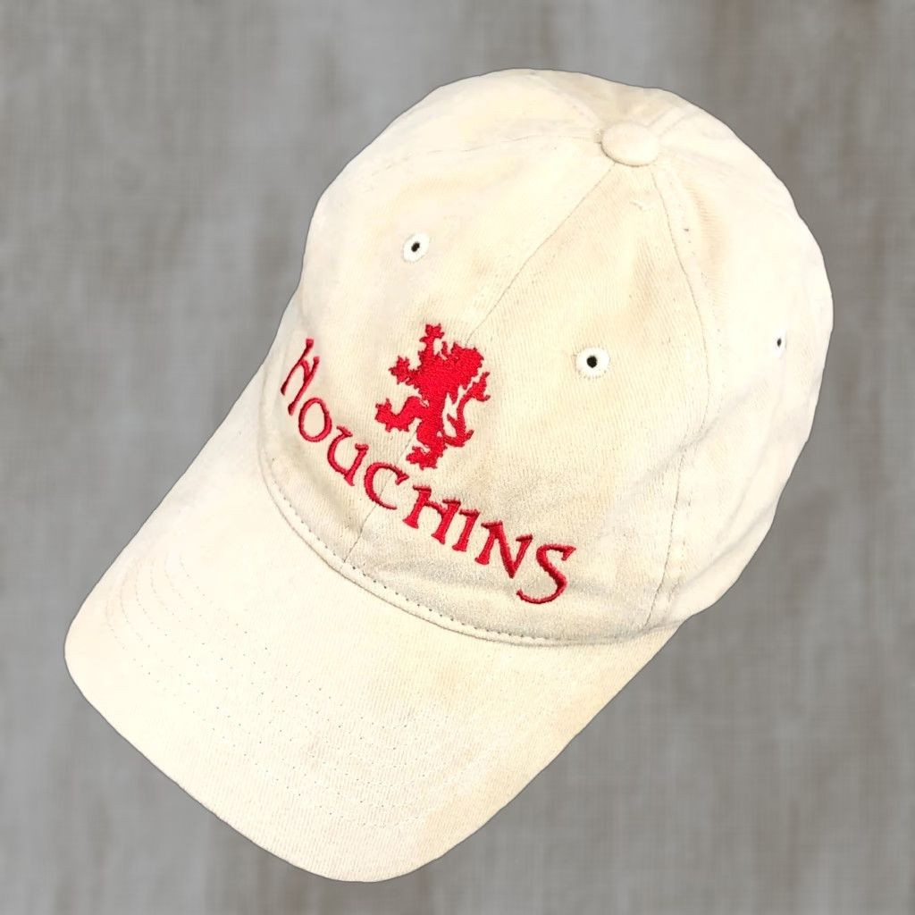 Vintage Houchins Beer Hat Cap Strap Back Tan Beige Adult Lion Dad Mens Casual Sprtsman Baseball Cap Men Beige Twill Cotton Adjustable Lightweight Vintage? Size ONE SIZE - 1 Thumbnail