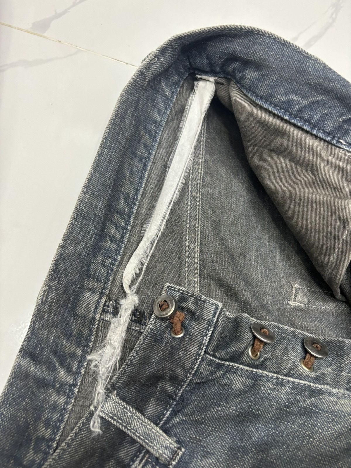 Attachment 🔥ISAMU KATAYAMA BACKLASH CURVE FLARED JEANS Size US 30 / EU 46 - 10 Thumbnail