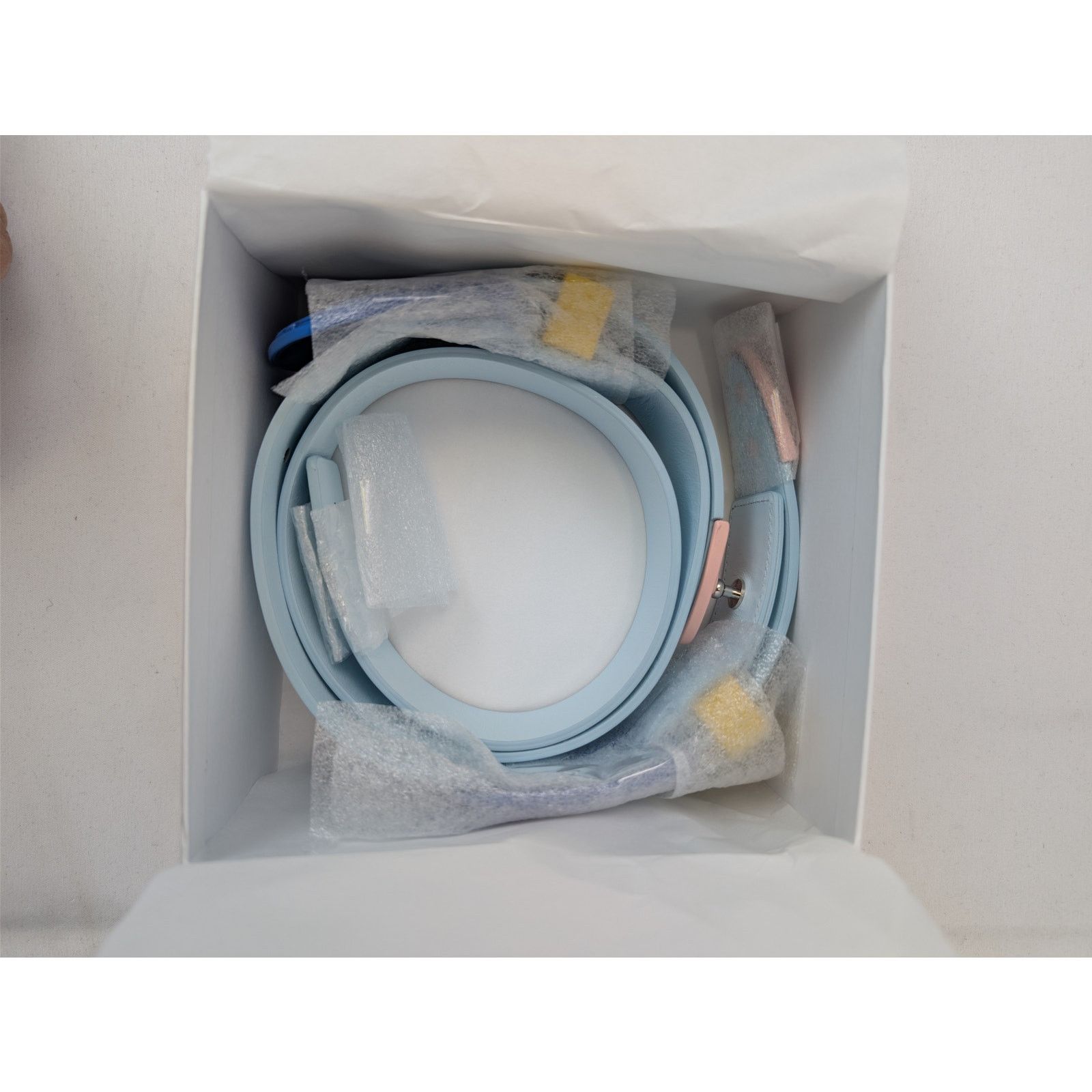 Casablanca o1rshd1 Size: 90 / Leather Comboy Buckle Belt in Light Blue Size 36 - 20 Thumbnail